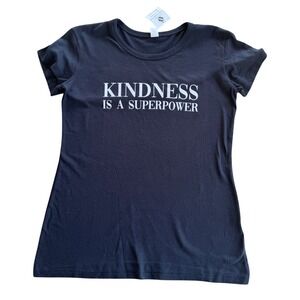 NWT Soulciety Supply KINDNESS IS A SUPERPOWER Everyday T-Shirt Soft  SMALL